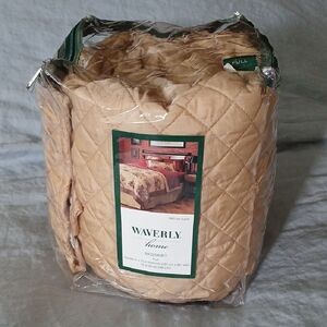 Waverly Beige Quilted Bedskirt